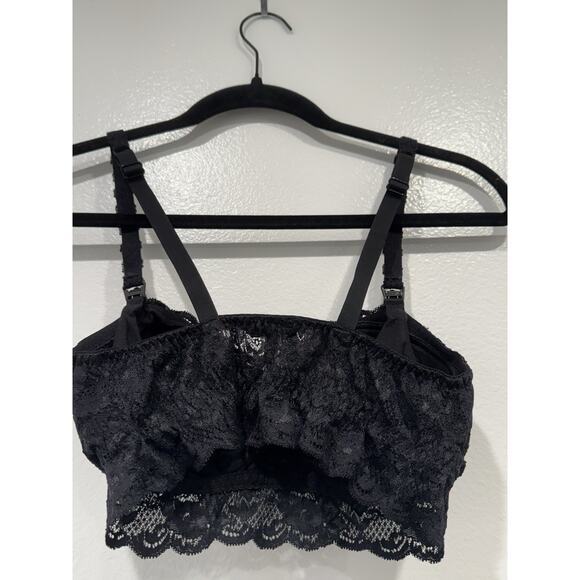 Cosabella Black Lace Nursing Bralette Women's Size Medium Comfy Bra - Picture 4 of 7